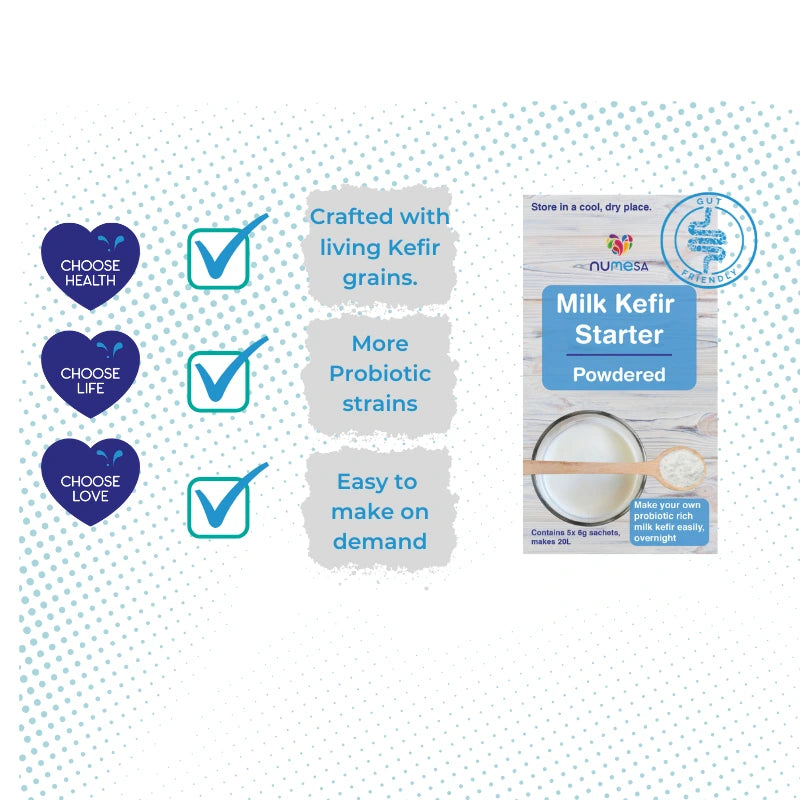 Authentic Milk Kefir Starter Powder