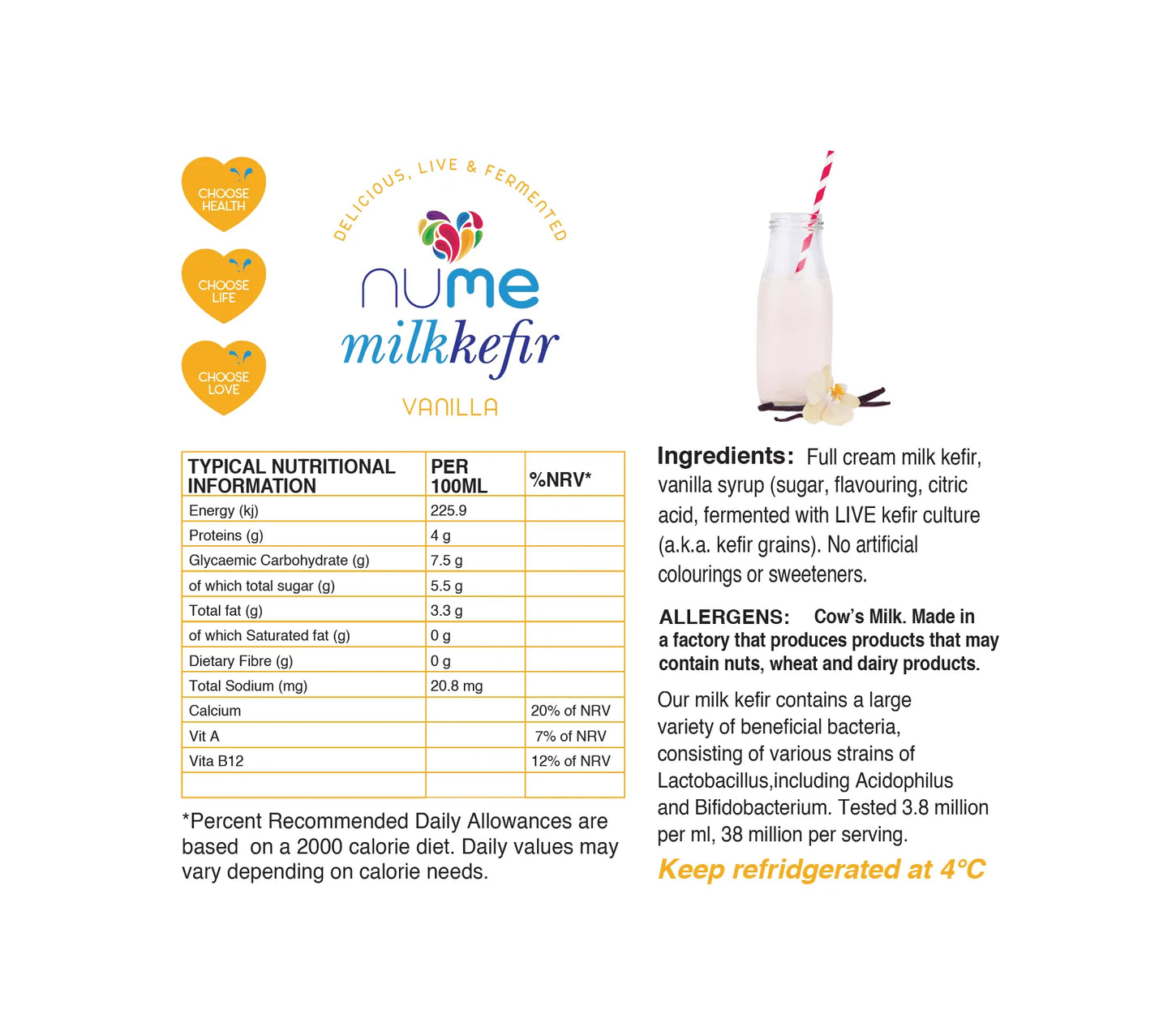 Vanilla Flavoured Milk Kefir