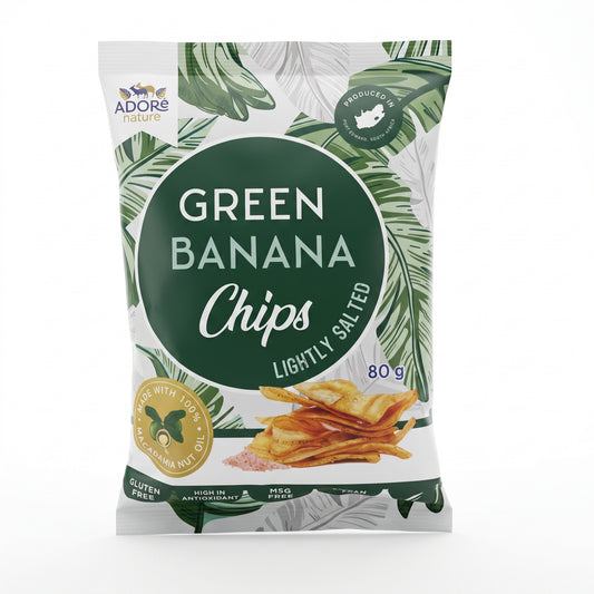 Green Banana Chips - Lightly Salted (80g)