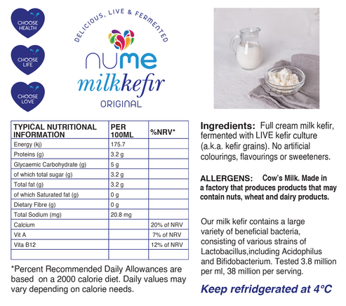 Natural Milk Kefir – NuMeSA