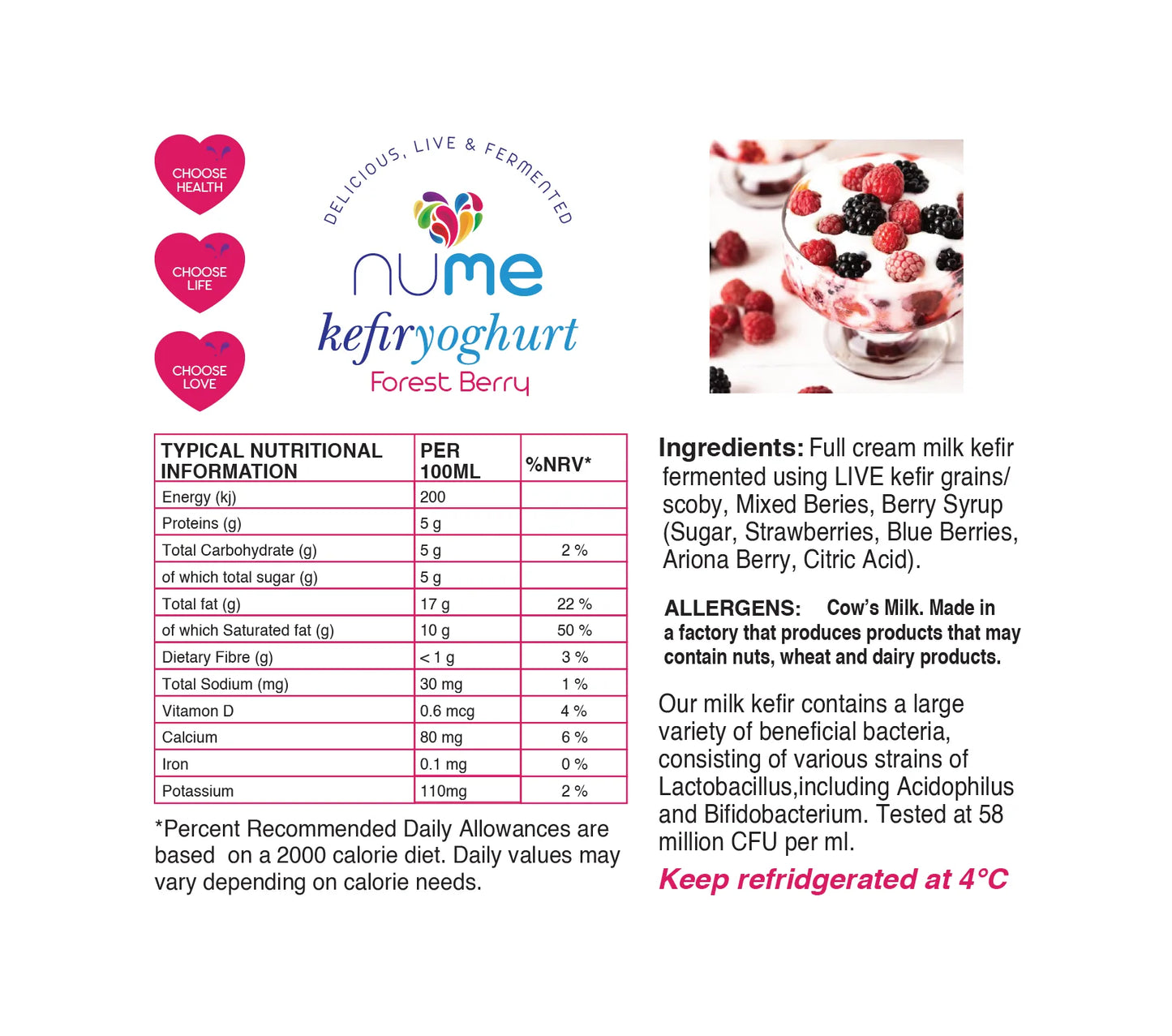 Kefir Yoghurt Forest Berry