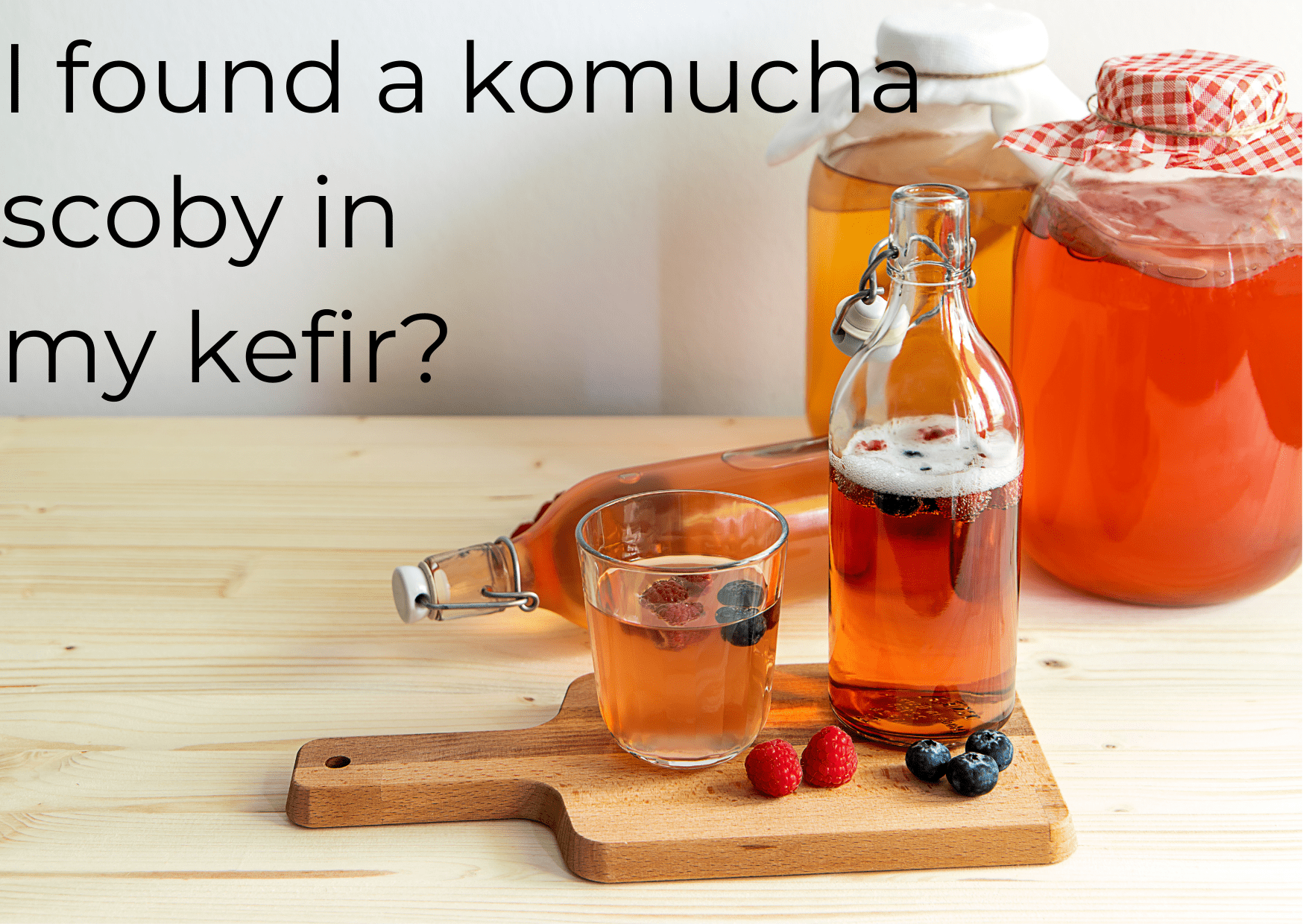 I found Kombucha in my kefir